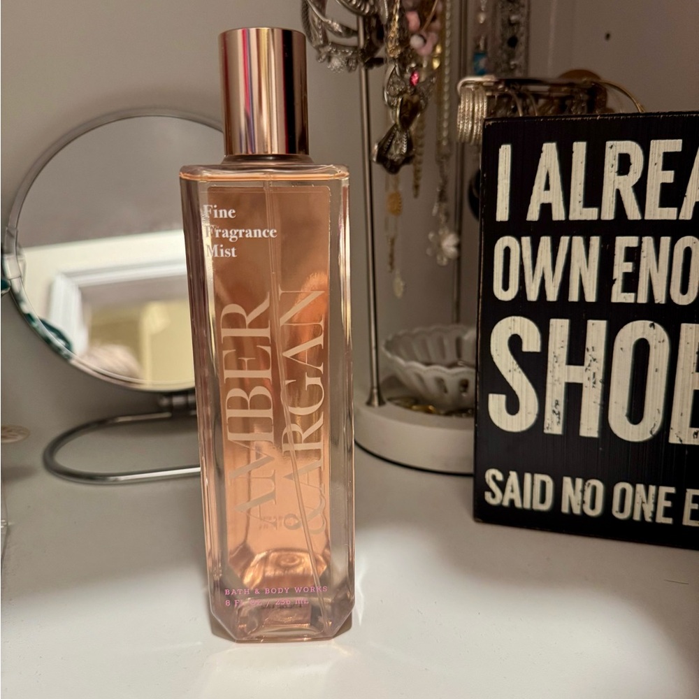 Bath & Body Works Amber Argan Fragrance Mist - Warm Gold